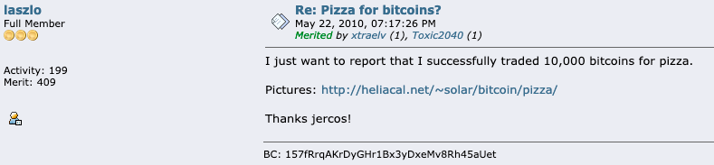 他用10000个比特币买了两个比萨饼，然后呢？4