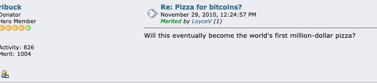 他用10000个比特币买了两个比萨饼，然后呢？5