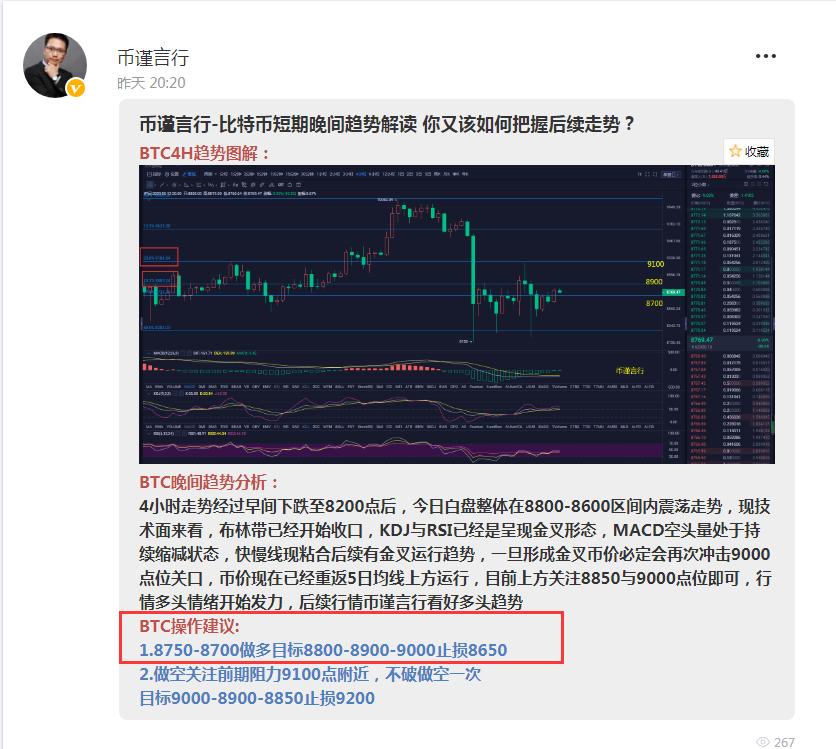 币谨言行-日内再次带领粉丝朋友分朋友翻仓获得1.5倍利润