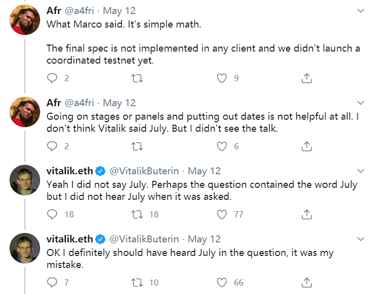 以太坊开发者确认eth 2.0不会在7月上线