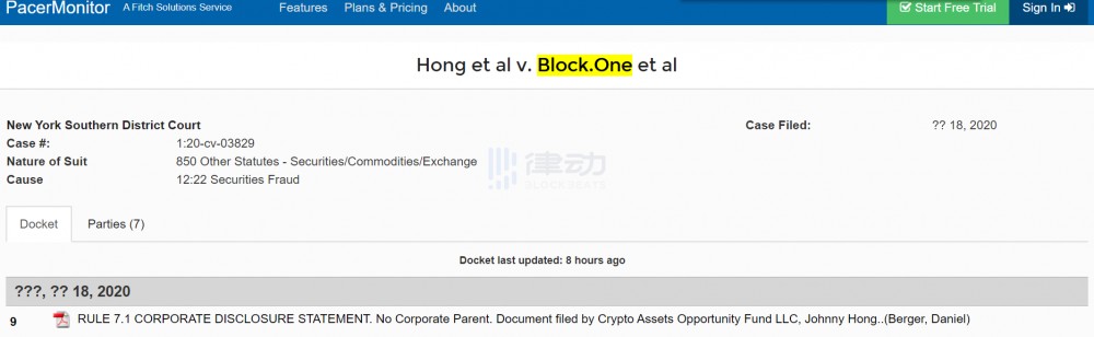 2400万美元的罚款尚未结束，block.one因未注册ICO而被起诉