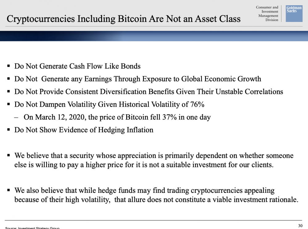 今天推荐|高盛举行了比特币会议并讨论了这些要点2 今天推荐|高盛举行了比特币会议并讨论了这些要点2