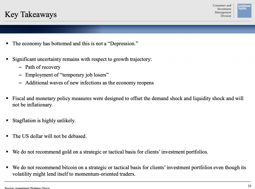 今天推荐|高盛举行了比特币会议并讨论了这些要点7 今天推荐|高盛举行了比特币会议并讨论了这些要点7