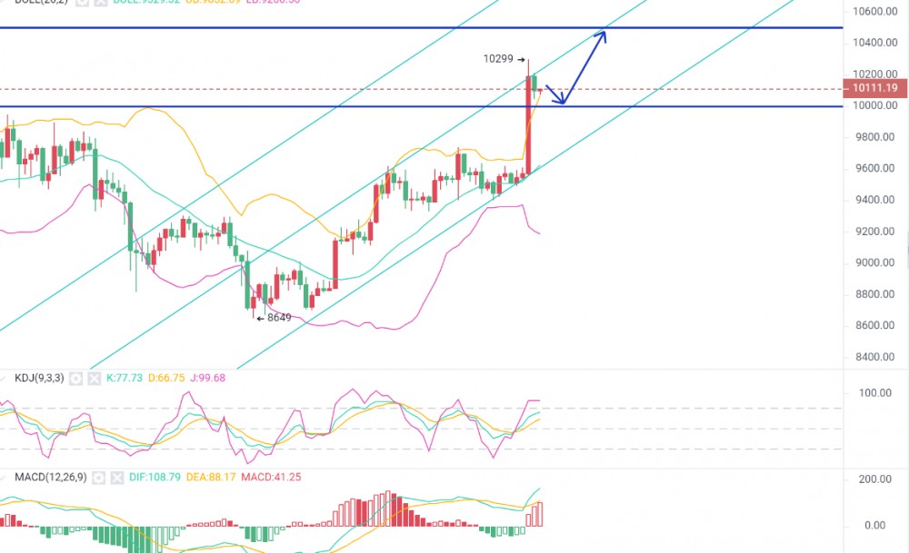 禅币：时隔一个月比特币再次站上一万美金，有人欢喜有人忧！8