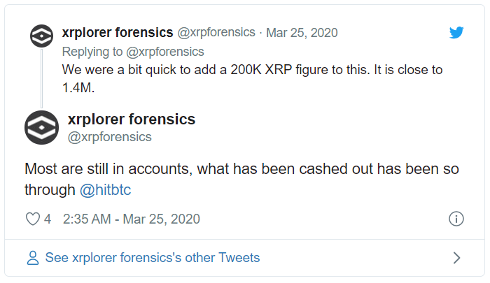 谷歌的扩展程序假装是莱杰的官方身份，140万XRP被盗2