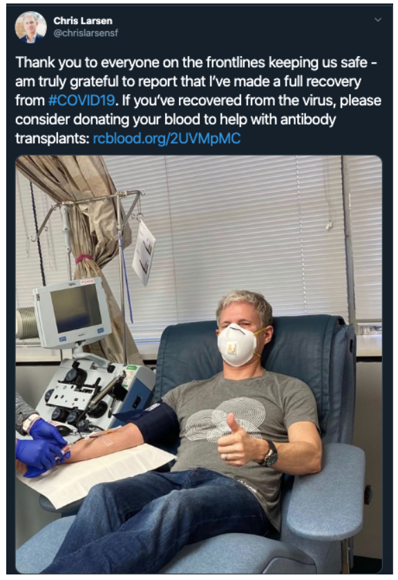 瑞士卫生联合会创始人证实的新型冠状病毒肺炎，目前已完全康复。1