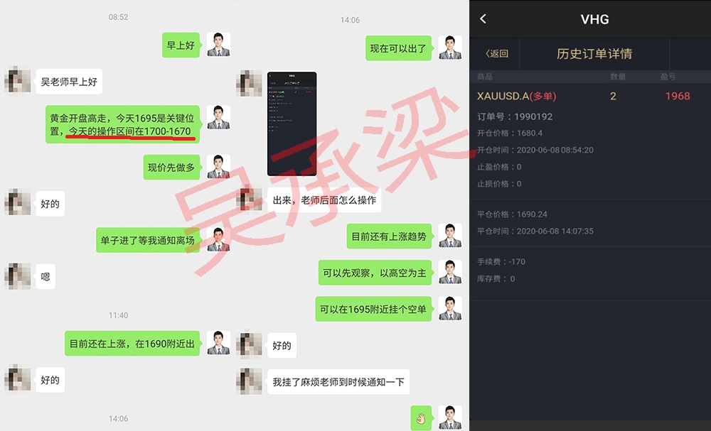 吴承梁：6.10今日黄金走势分析，黄金低开高走，重点关注美联储会议2