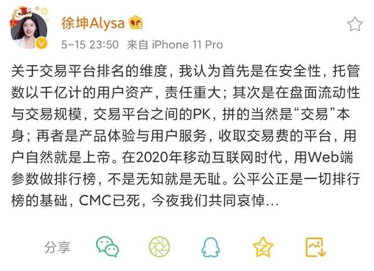 CoinMarketCap有争议的排名，公平的折磨2