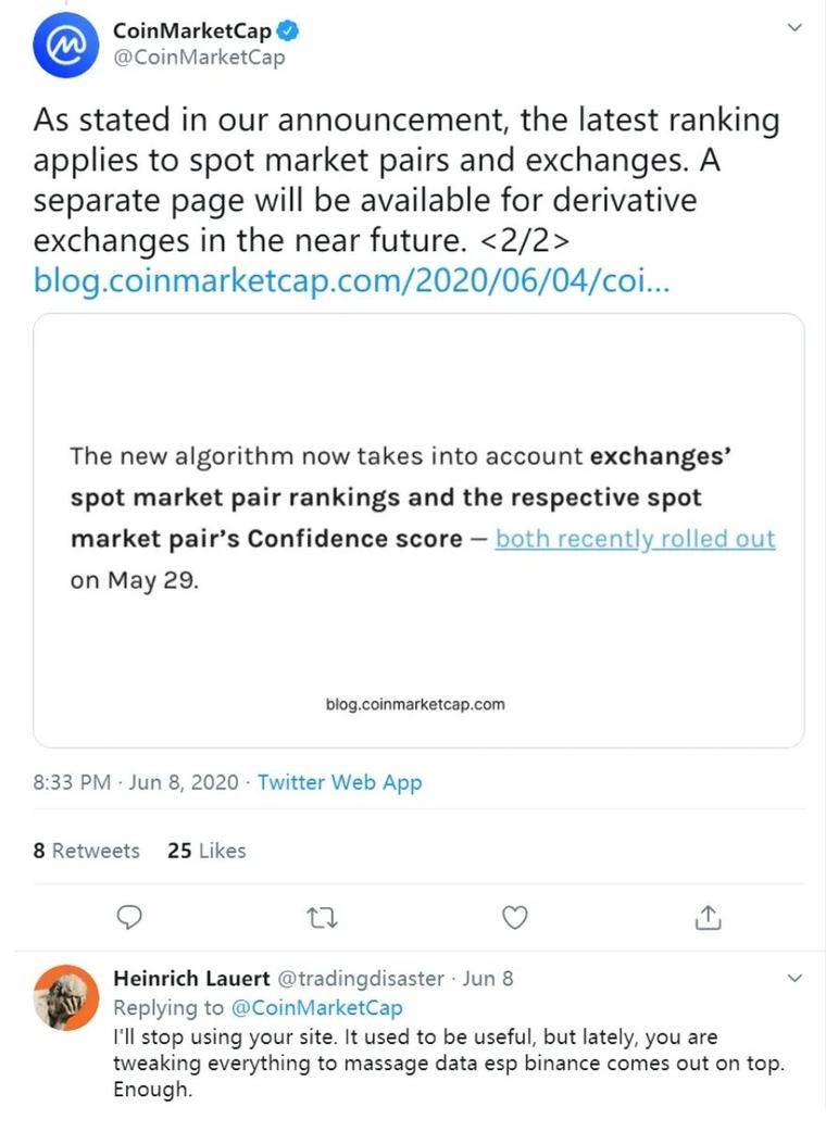 CoinMarketCap有争议的排名，公平的折磨3