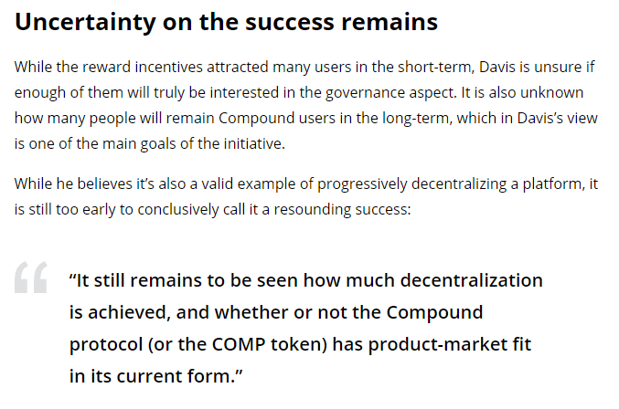 Compound super maker成为DeFi领导者，财富代码或2020年最大泡沫2