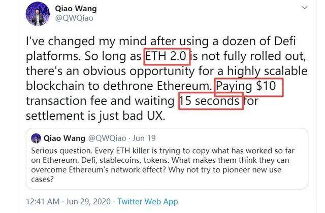 尽管市值达到25亿美元，尽管它是领先的以太坊链平台，但仍可以取代以太坊3