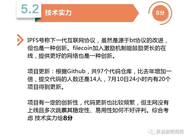 吴朔评价室:filecoin整体分析,综合得分74分8 吴朔评价室:filecoin整体分析,综合得分74分8