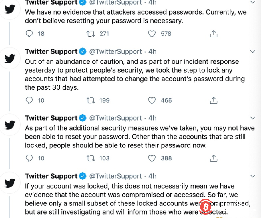 Twitter：黑客没有得到用户密码，现在不需要重置