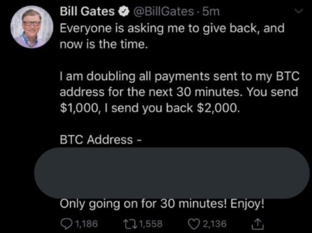 黑客大举入侵推特骗比特币，马斯克、盖茨等人账号中招3