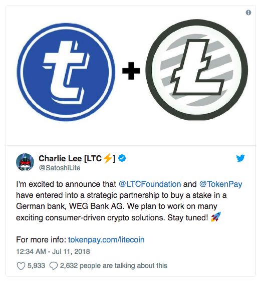 莱特币创始人：科技巨头并购加密货币平台将是突破点之一 | 独家专访2