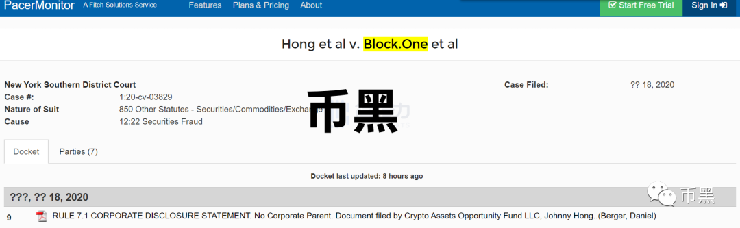 EOS被集体诉讼!创始人BM列为被告! EOS被集体诉讼!创始人BM列为被告!